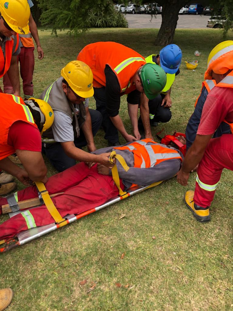 Participantes en curso de seguridad ocupacional
